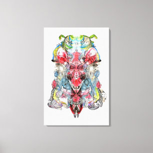 Rorschach Surreal Stretched Canvas Print Leinwanddruck