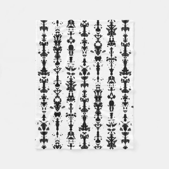 Rorschach Test Fleecedecke (Vorderseite)