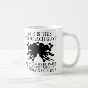 Rorschach Tinte Blot Test Funny Mug oder Travel Mu Kaffeetasse
