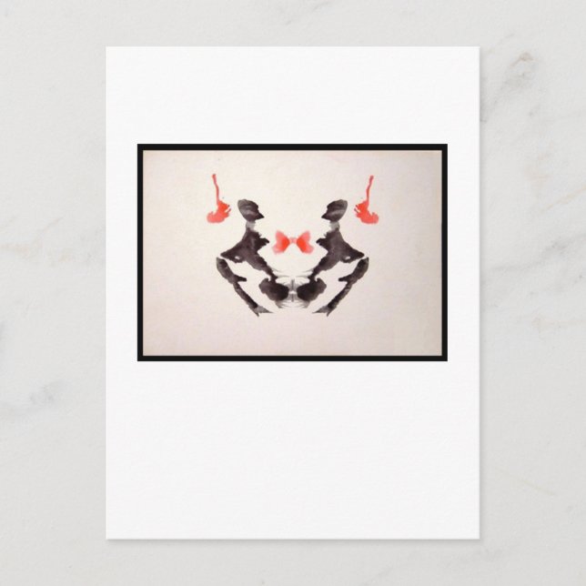 Rorschach-Tintenklecks 3.0 Postkarte (Vorderseite)