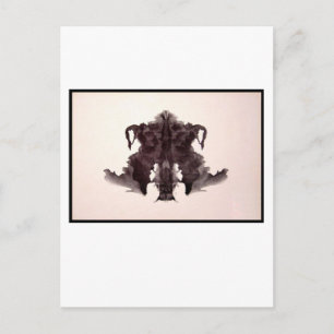Rorschach-Tintenklecks 4.0 Postkarte