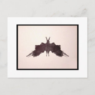 Rorschach-Tintenklecks 5.0 Postkarte