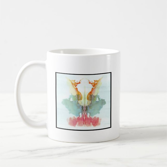 Rorschach-Tintenklecks 9.0 Kaffeetasse (Links)