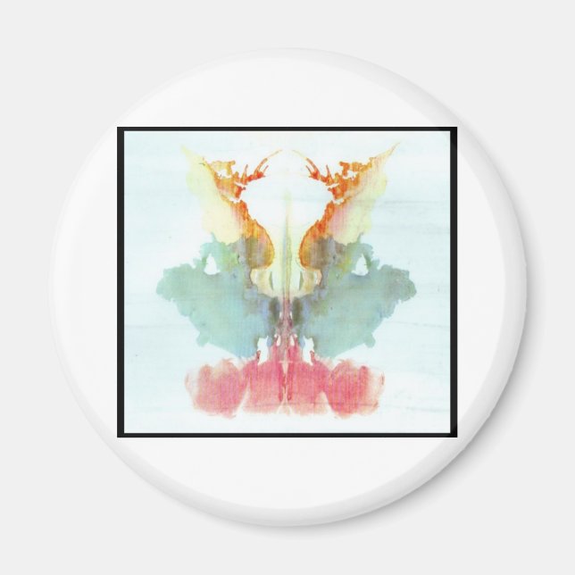 Rorschach-Tintenklecks 9.0 Magnet (Vorne)