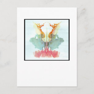 Rorschach-Tintenklecks 9.0 Postkarte