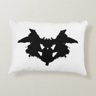 Rorschach-Tintenklecks Dekokissen