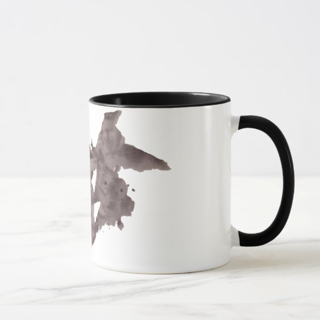 Rorschach-Tintenklecks-Testplatte 1 Tasse (Rechts)