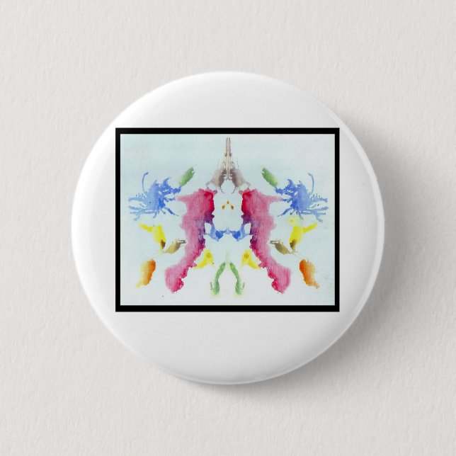 Rorschach Tintenkleks 10,0 Button (Vorderseite)