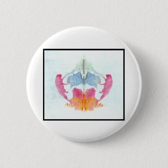 Rorschach Tintenkleks 8,0 Button (Vorderseite)