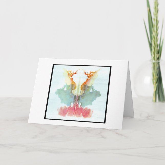 Rorschach Tintenkleks 9,0 Karte (Vorderseite)