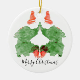 Rorschach Tintenkleks-Sankt Elfe Keramik Ornament