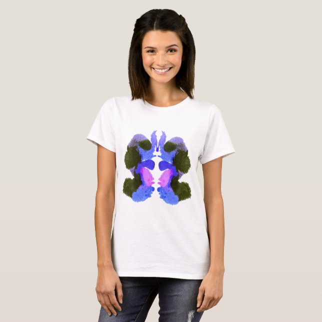 Rorschach Tintenkleks-Test. Rufen Sie mich nicht T-Shirt (Vorne ganz)