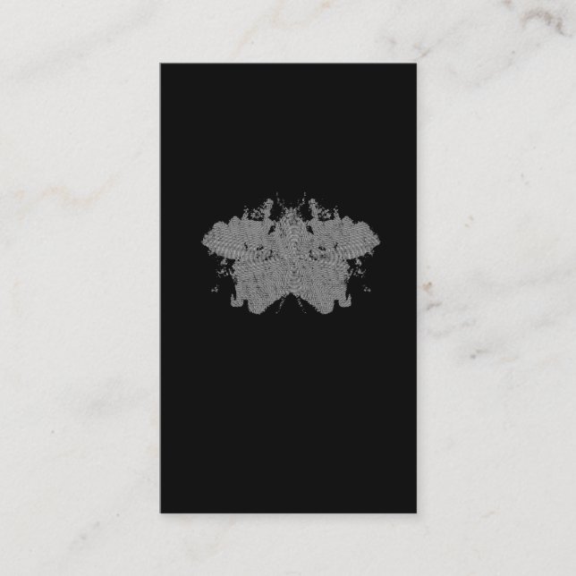 Rorschach-Tintenpatronentuntersuchung Psychologie Visitenkarte (Vorderseite)