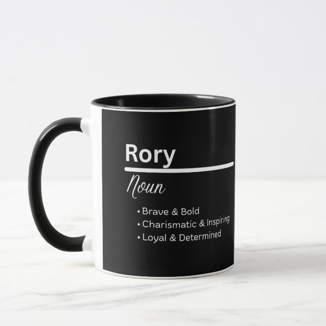 Rory Boy Name Definition Personalized Mug Tasse (Links)