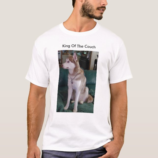 Rory Hund, König Of The Couch T-Shirt (Vorderseite)