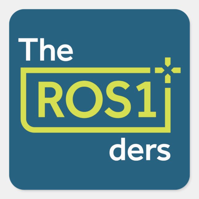 ROS1ders Sheet "Square Stickers" Aquamarines Desig Quadratischer Aufkleber (Vorderseite)