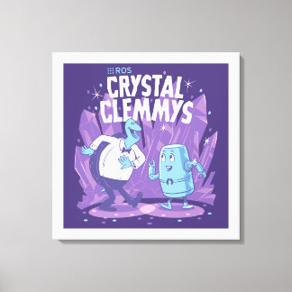 ROS Crystal Clemmes auf ummantelten Canvas Leinwanddruck