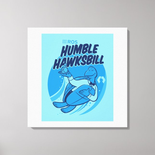 ROS Humble Hawksbill Release Artwork on Leinwand (Vorderseite)