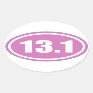 Rosa 13.1 Aufkleber | Rosa Half-Marathon-Aufkleber