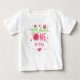 Rosa 1. Geburtstag in einem Melon, Sommermädchen Baby T-shirt (Vorderseite)