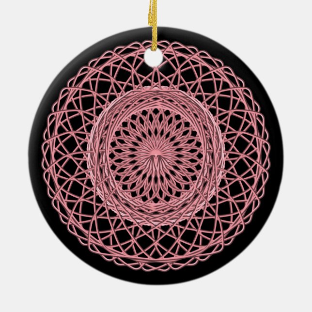 Rosa 1 keramikornament (Hinten)