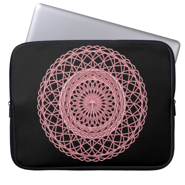 Rosa 1 laptopschutzhülle (Vorderseite)