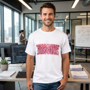 Rosa 3D-Maze-T - Shirt