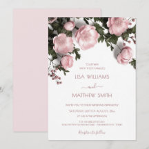 Rosa 3D-Rosen Landhausstil-Hochzeit