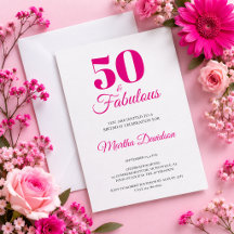 Rosa 50 & Fabelhafte Elegante Feier