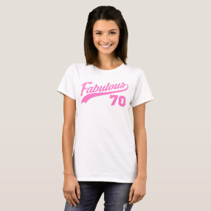 Rosa 70. Geburtstag T-Shirt