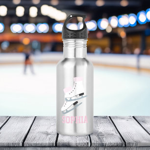 Rosa Abbildung Skate Personalisierte Girls Edelstahlflasche