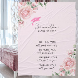 Rosa Abschluss Blanket Fleecedecke