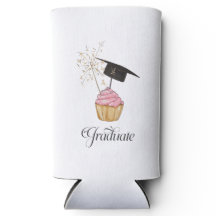 Rosa Abschluss Cupcake Graduate