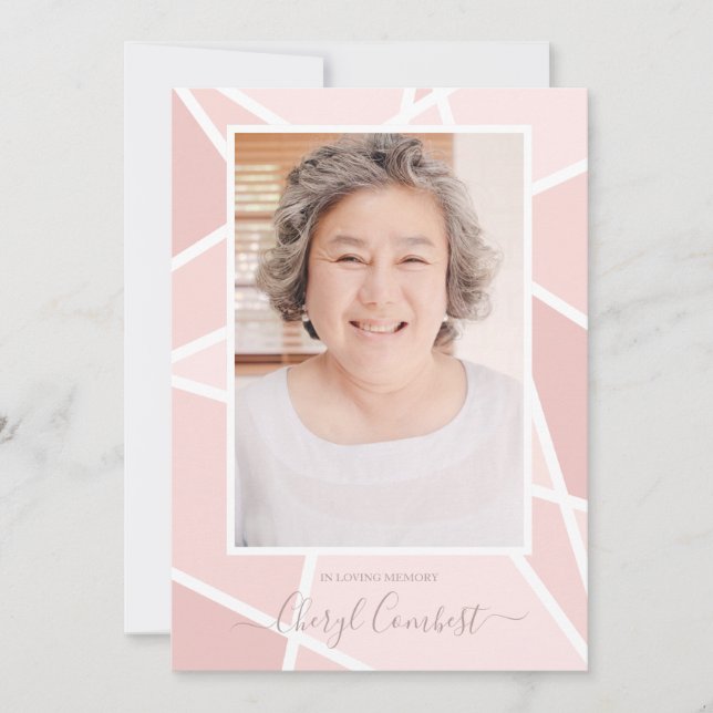 Rosa Abstrakt bei der Beerdigung des Gedächtnisses (Vorderseite)