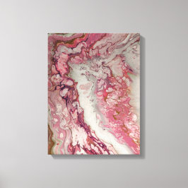 Rosa Abstrakte flüssige Marmorplatte Stone Print L Leinwanddruck