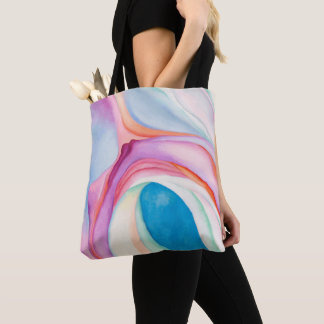 Rosa abstrakte Kunst Georgia O'Keeffe B Tasche