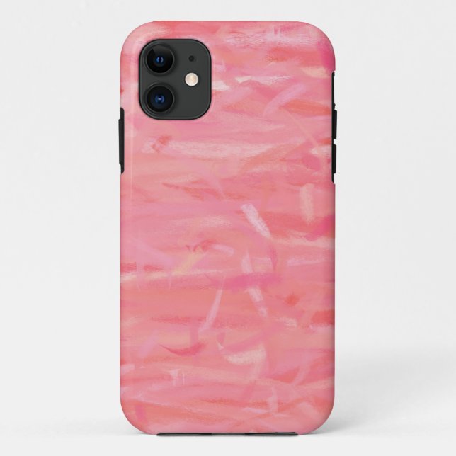 Rosa Abstrakte Kunstmalerei 2 Case-Mate iPhone Hülle (Rückseite)
