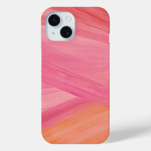 Rosa Abstrakte Linien Modernes Farbmuster Case-Mate iPhone Hülle