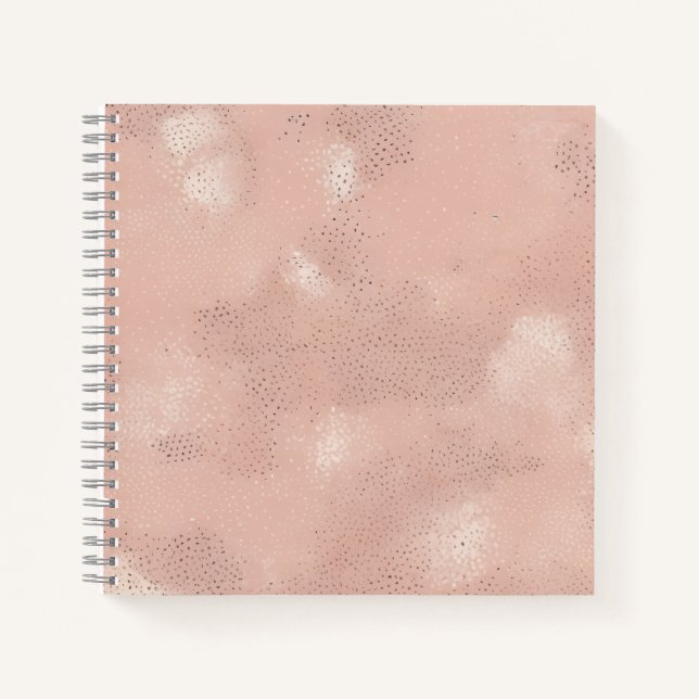 Rosa abstrakte Textur Notizbuch (Vorderseite)
