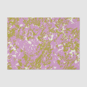 rosa Abstraktes botanisches Design Seidenpapier
