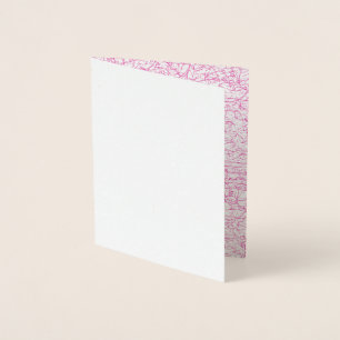 Rosa abstraktes Büro-Ordner-Set Folienkarte