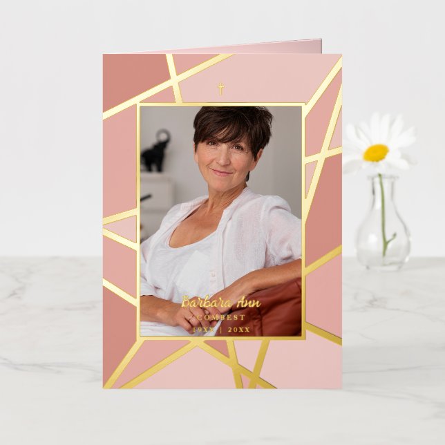 Rosa Abstraktes Foto Gedenkfeier (Kleine Blume)