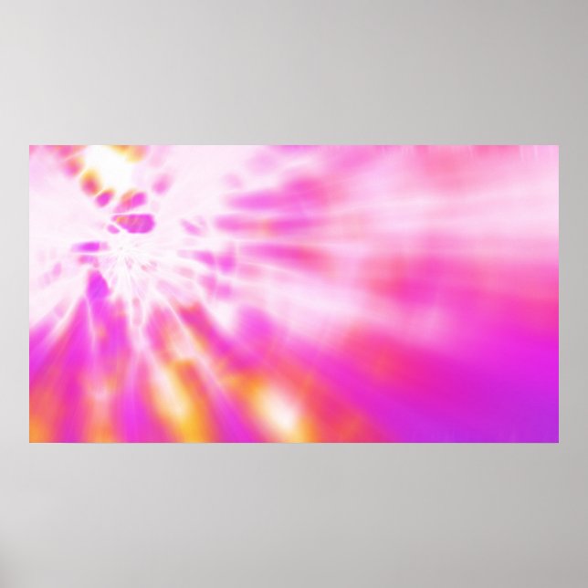 Rosa abstraktes Fraktal Art Poster drucken (Vorne)
