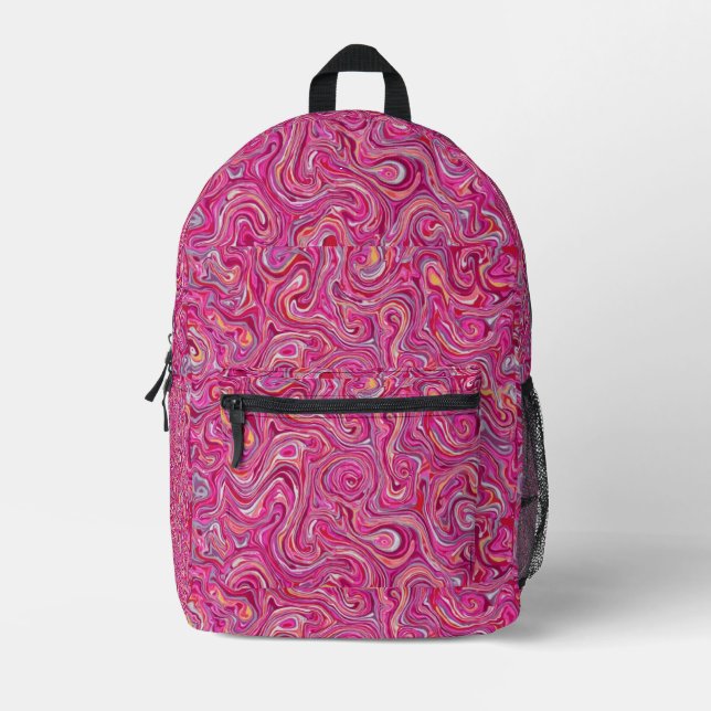 Rosa Achat Bedruckter Rucksack (Vorderseite)