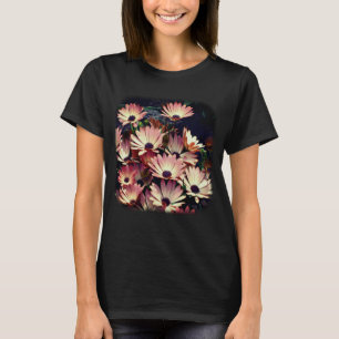 Rosa Afrikanische Gänseblümchen Florale Natur T-Shirt