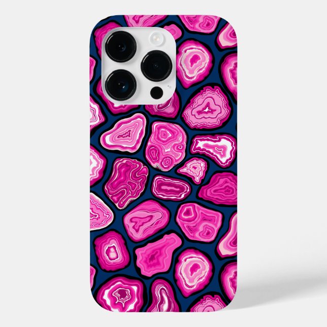 Rosa Ageratscheiben Case-Mate iPhone 14 Pro Hülle (Rückseite)