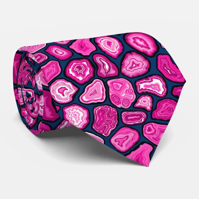 Rosa Ageratscheiben Krawatte (Gerollt)