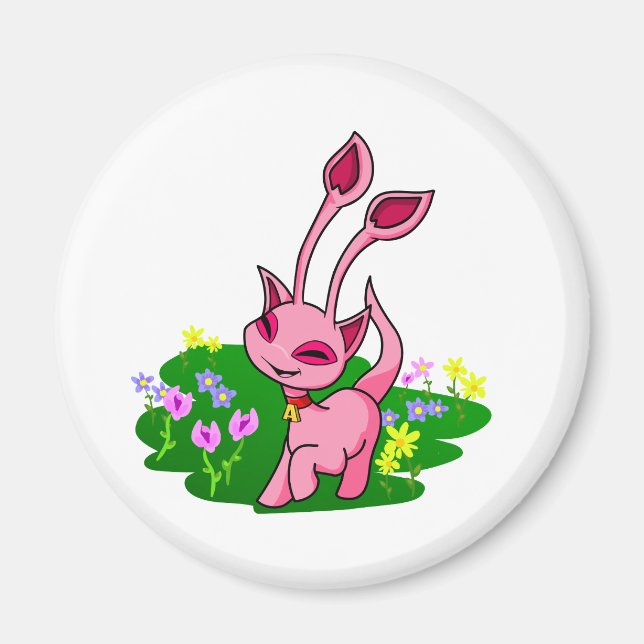 Rosa Aisha durch Blume Magnet (Vorne)