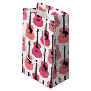 Rosa Akustikgitarre-Muster Kleine Geschenktüte