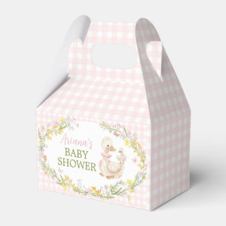 Rosa Alberner Gänseblumen-Mädchen-Baby-Party Geschenkschachtel